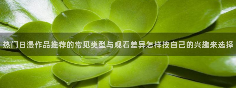 age动漫apk下载:热门日漫作品推荐的常见类型与观看差异怎样按自己的兴趣来选择配图